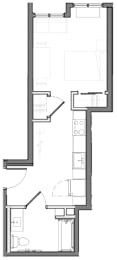  Floor Plan Studio Plan A