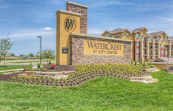an image of the water crest at city center sign at WaterCrest at City Center, Kansas, 66219