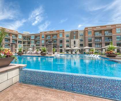 Resort Style Swimming Pool at The Royale at CityPlace, Overland Park