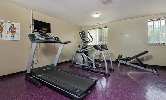 the gym is available for residents to use