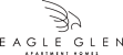 The image is a logo for Eagle Glen Apartment Homes.