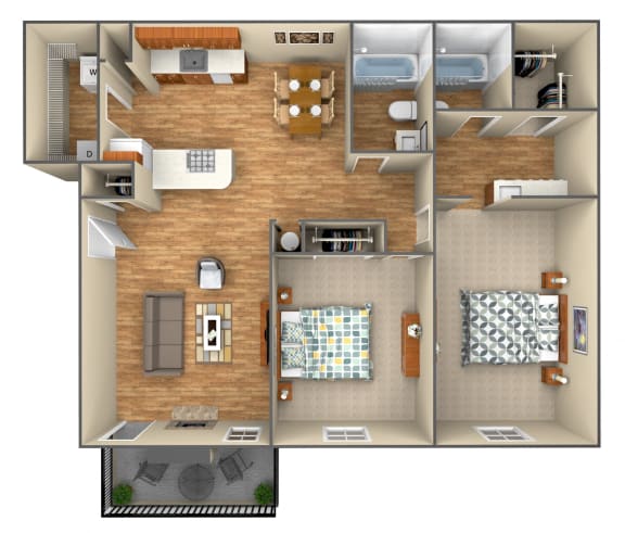 Floor Plan  Dogwood Deluxe