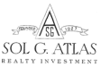 a green and white rectangle with the solgatas logo on it