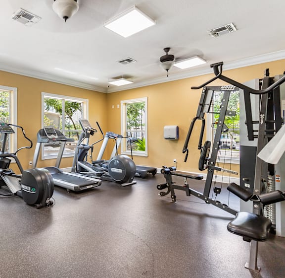 Fitness Center at Morgan Creek Affordable Apartments in Tampa FL