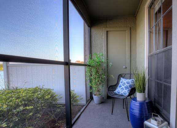 All apartment homes offer outdoor living with a private, screened patio, plus an attached outdoor storage closet.