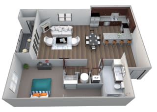 Quail B3B floor plan at 360 at Jordan West best new apartments West Des Moines IA 50266
