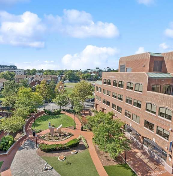 Aerial view of community at The Bradley in Alexandria VA
