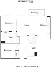 Slabtown D3 - ANSI A - 2x2 925 sf