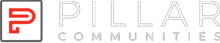 The image is a logo for Pillar Communities.