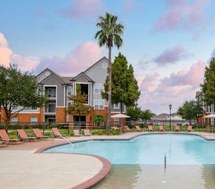 Pool Area at The Fenwick Apartment Homes, Humble, TX, 77396