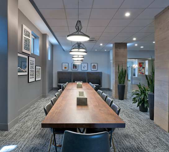 a conference room with a long table and chairs at 3333 Wisconsin, Washington, DC, 20016