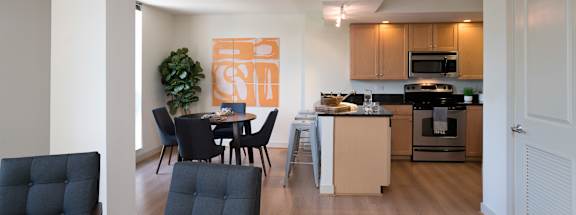 a kitchen and dining area  at 3333 Wisconsin, Washington, Washington