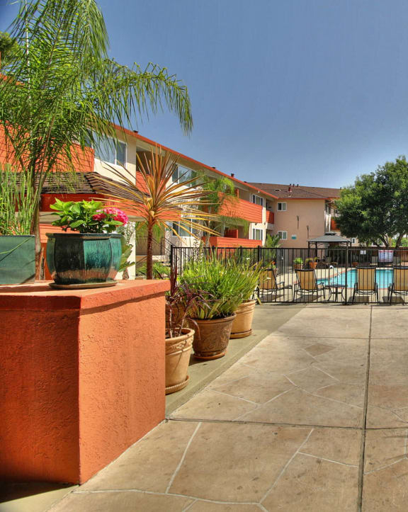 Property Entrance at The Californian Apartments in Mountain View, CA 94040