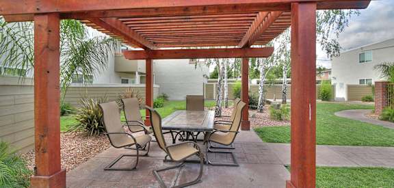 Shaded Courtyard Area at Magnolia Place, California