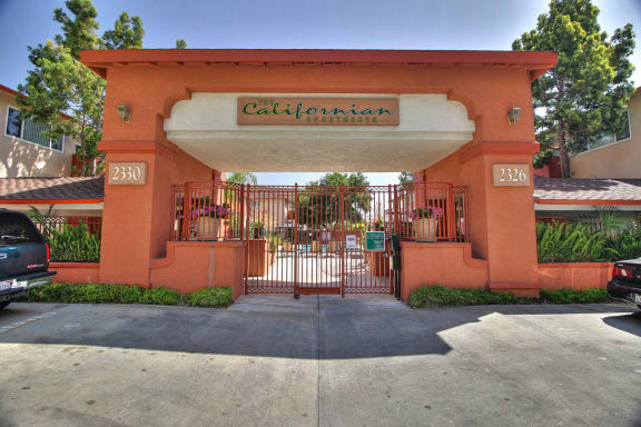 Front Entrance To Property at The Californian Apartments in Mountain View, CA 94040