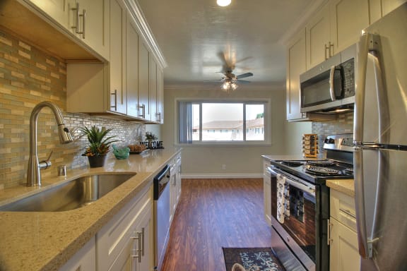 Efficient Appliances In Kitchen at The Californian Apartments in Mountain View, CA 94040