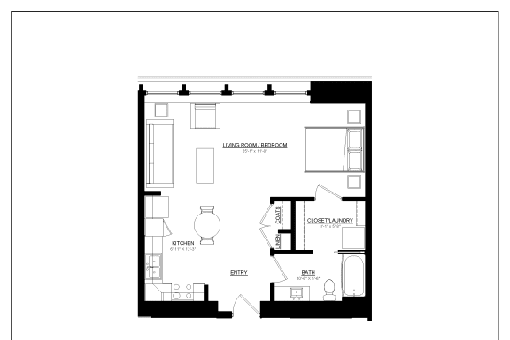 Floor Plan  the floor plan of unit type 0 1
