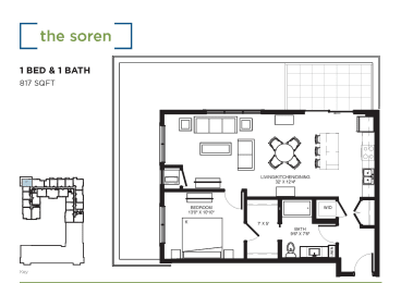The Soren Floor plan at The Shoreham, St. Louis Park