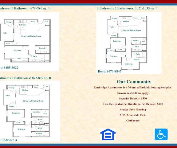 Elmbridge Floor Plans