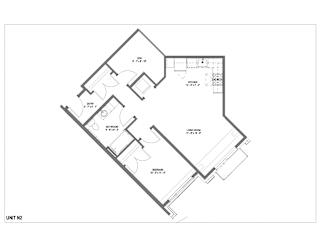 Floor Plan 1-Bedroom Den