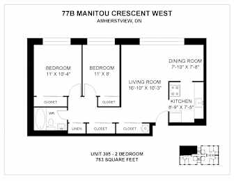  Floor Plan 77 Apartment 2B