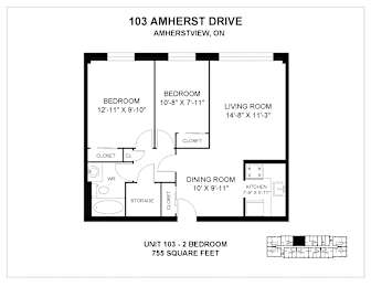  Floor Plan 103-107 Apartment 2A