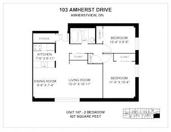  Floor Plan 103-107 Apartment 2B