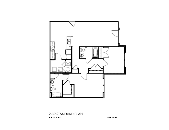 Floor Plan  Two Bedroom
