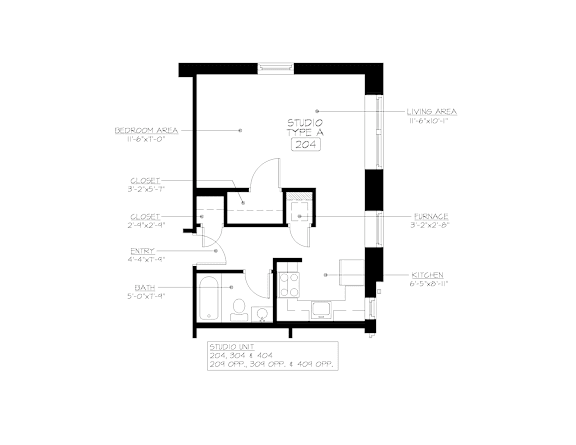 Floor Plan  One Bedroom