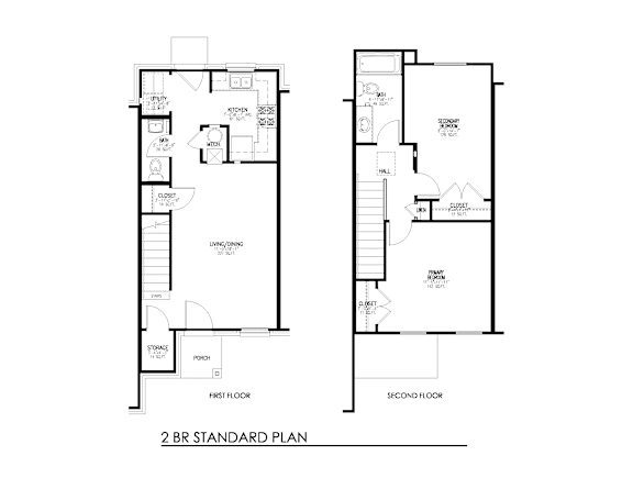 Floor Plan  Two Bedroom