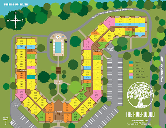 A map of a neighborhood with streets and house numbers.