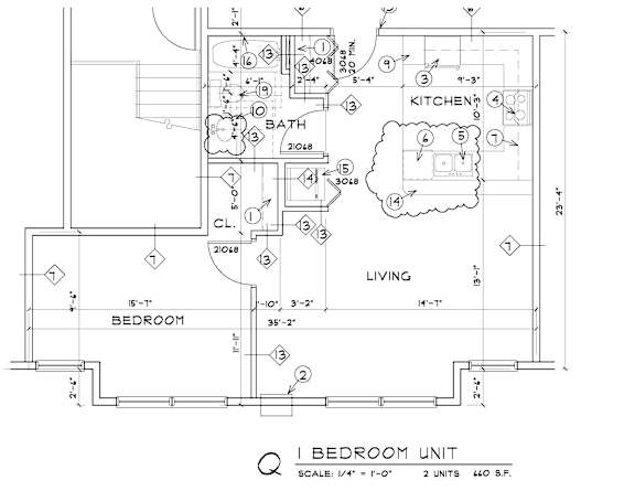 1 bd 1 ba Unit Q