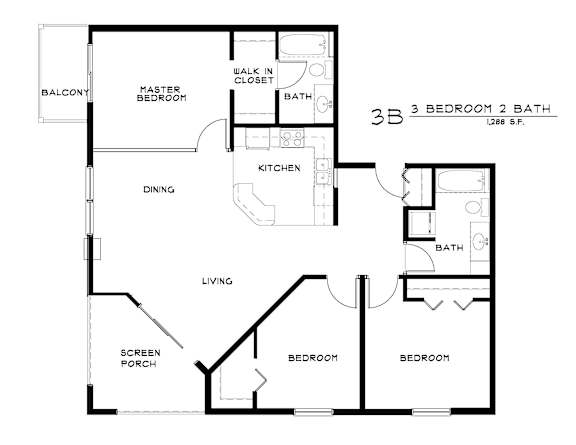 3 BD 2 BA  3B