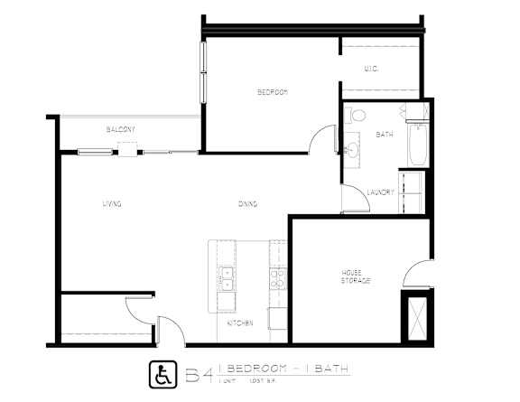 1 bd 1 ba Unit B4
