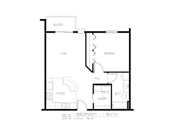 1 bd 1 ba Unit B5
