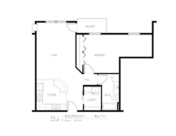 1 bd 1 ba Unit B6
