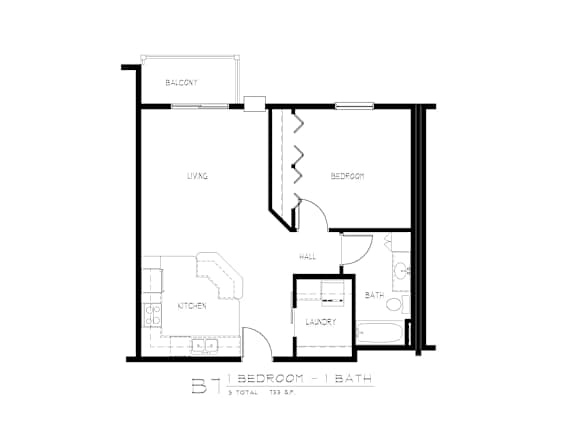1 bd 1 ba Unit B7