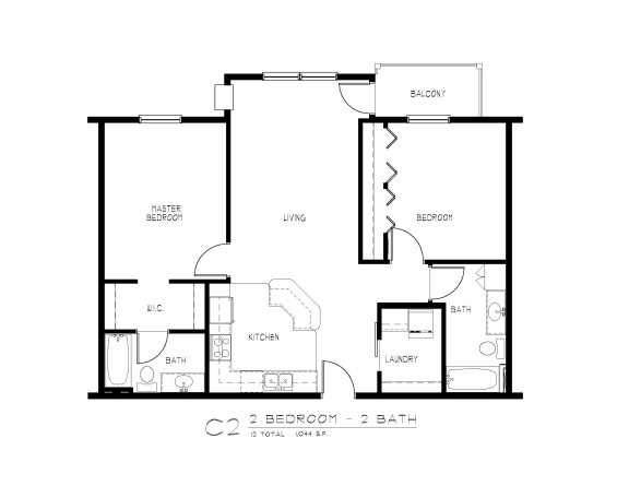 2 bd 2 ba Unit C2
