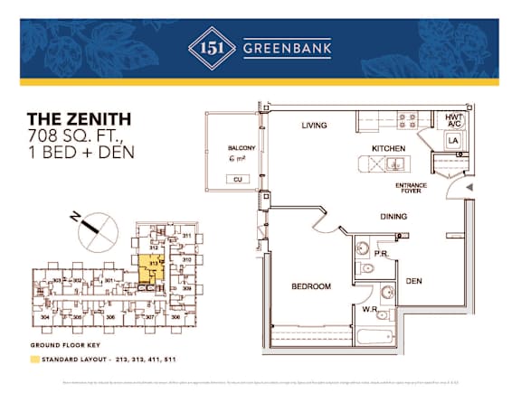 151 Greenbank Zenith 1 Bedroom + Den Image