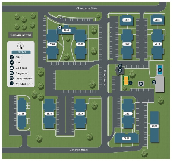 Sitemap at Emerald Greens, Oklahoma, 73072
