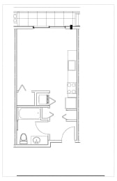 Studio, 1 Bath-A-2