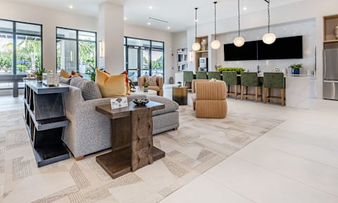 Clubhouse at Marquee Square Apartments in Seminole Heights Tampa FL