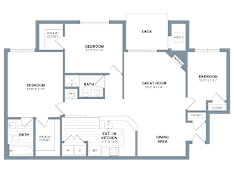  Floor Plan Laurel - 3 Bedrooms