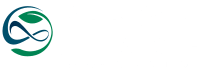 a logo with a green infinity symbol on a white