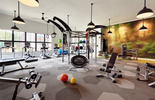 Fitness Center at Beckett Farms Apartments, PRG Real Estate Management, Fort Mill, SC, 29715
