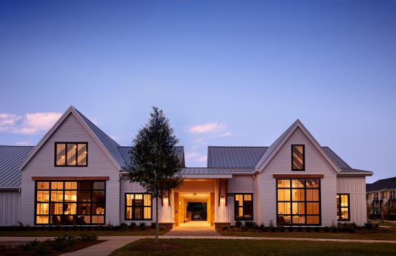 Clubhouse Exterior at Beckett Farms Apartments, PRG Real Estate Management, Fort Mill
