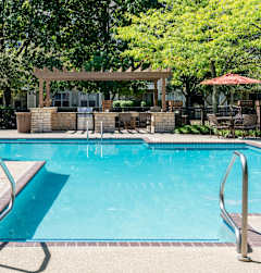 the swimming pool at our apartments