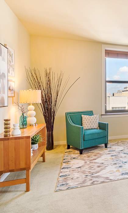 Warm Living And Dining Room at Grand Wisconsin, Milwaukee, WI, 53203
