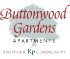 the logo for buttonwood gardens apartments and other rp apartments
