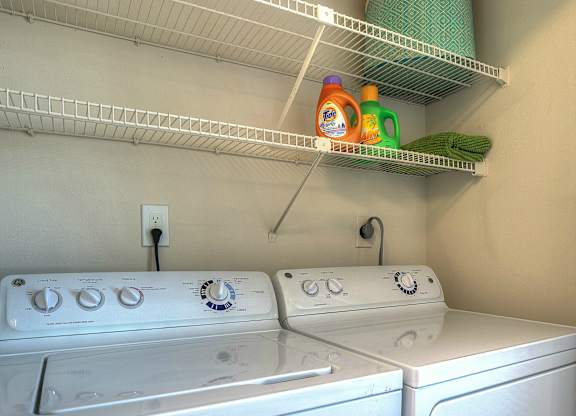 Any day can be laundry day with a washer and dryer in each apartment home.